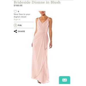 Blush Dionne Bridesmaid dress